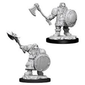 Image of Dungeons & Dragons Nolzur's Marvelous Unpainted Miniatures (W11) Male Dwarf Fighter