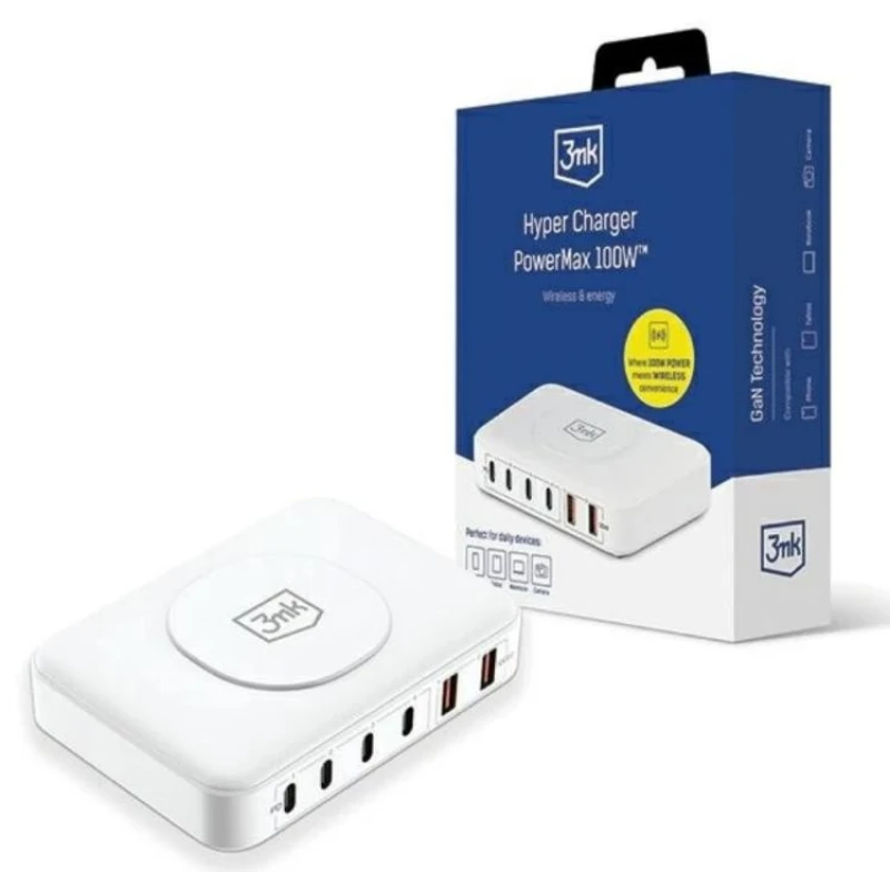 Image of 3MK 5903108527255 Car mobile phone charger white Car mobile phone charger (100026)