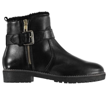 Image of Linea Rugged Zip Boots - Black