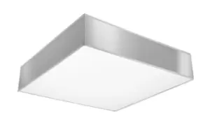 Image of Horus Square Flush Light Grey 25cm E27