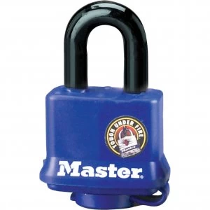 image of Masterlock Weather Tough Padlock 40mm Blue Standard