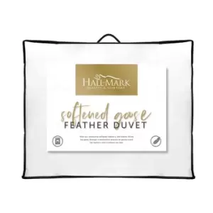 Image of Hallmark Softened Goose Feather 10.5 Tog Duvet Single