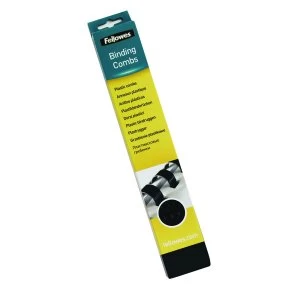Image of Fellowes Binding Comb 16mm Black A4 Pack of 100 5347302