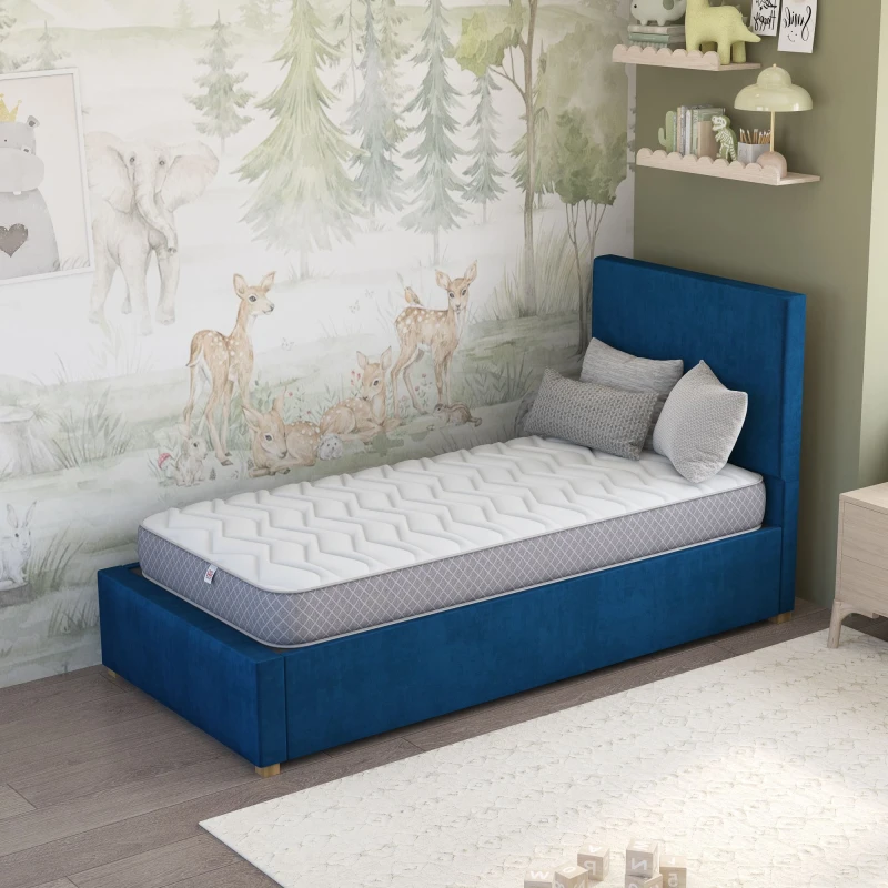 Image of Aspire Kids Anti Allergy Sprung Mattress With Oeko-Tex Fabric, Size Small Single