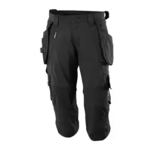 image of 3/4 Stretch Trousers - Black C46 (W30.5)