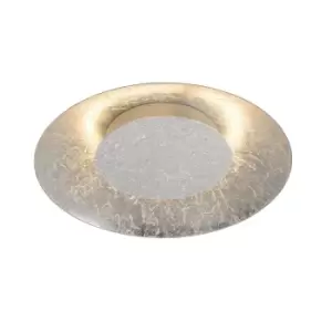 Image of Foskal Modern Flush Ceiling Light - Ø34.5cm- LED - 1x12W 2700K - Silver