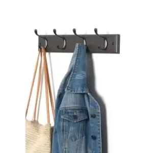 Image of Double Hook Wall Mounted Clothes Hanger Coat Rack