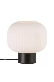 image of Milford Cylindrical Table Lamp Black E27