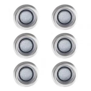 Image of 6 x 40mm Minisun Cool White LED Decking Lights