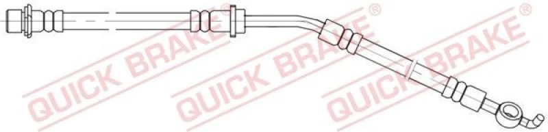 Image of QUICK BRAKE Brake hose QUICK BRAKE 58.865