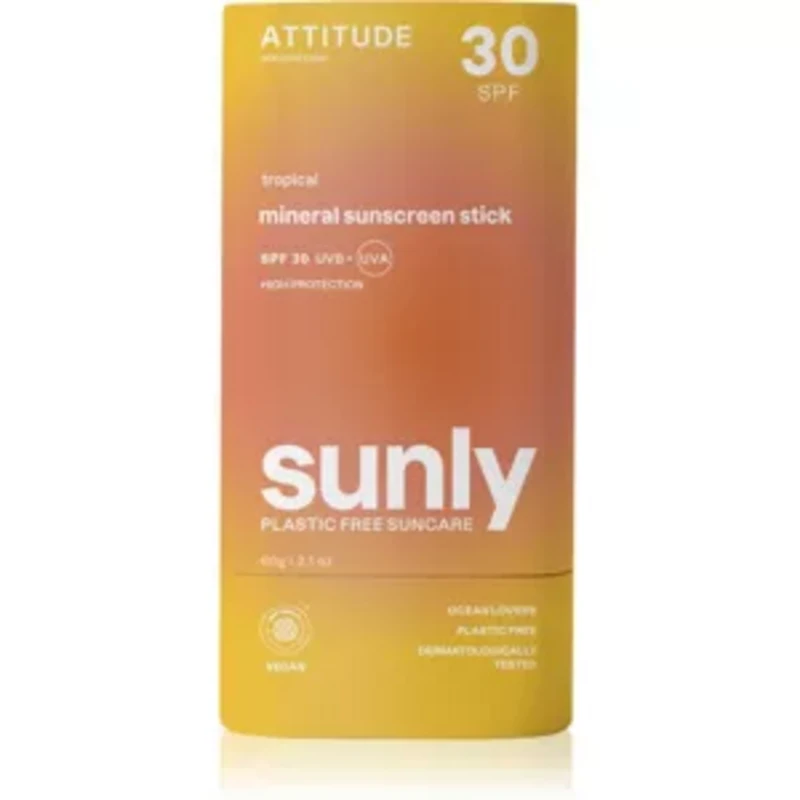 image of Attitude Sunly Sunscreen Stick SPF30 - Tropical