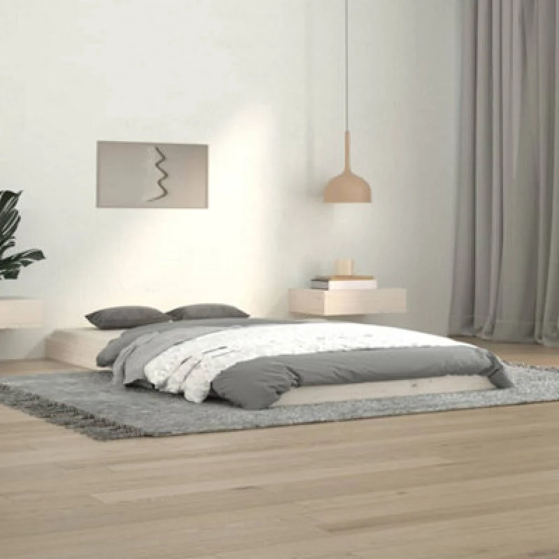 Image of Vidaxl Bed Frame Without Mattress White 100X200 Cm Solid Wood Pine