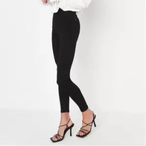 Missguided Petite Recycled Vice Skinny Jeans - Black