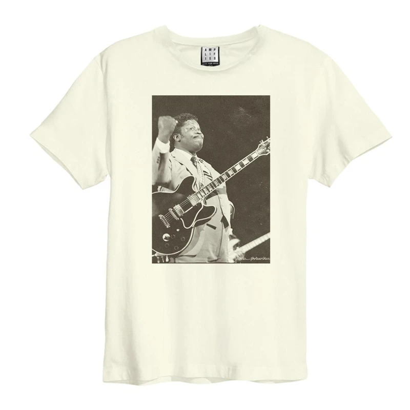Image of Amplified Amplified Men BB King Joe Wise T-Shirt in White Size: 3X-Large White XXXL Male 5063852059485