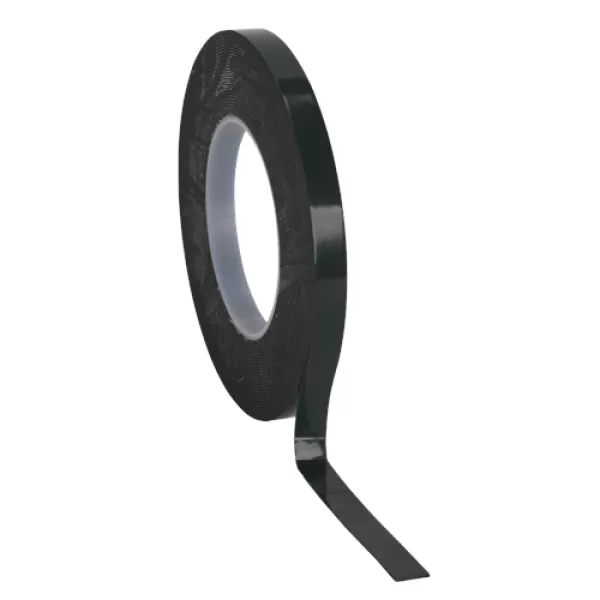 Image of Sealey DSTG1210 Double-Sided Adhesive Foam Tape 12mm x 10mtr Green Backing