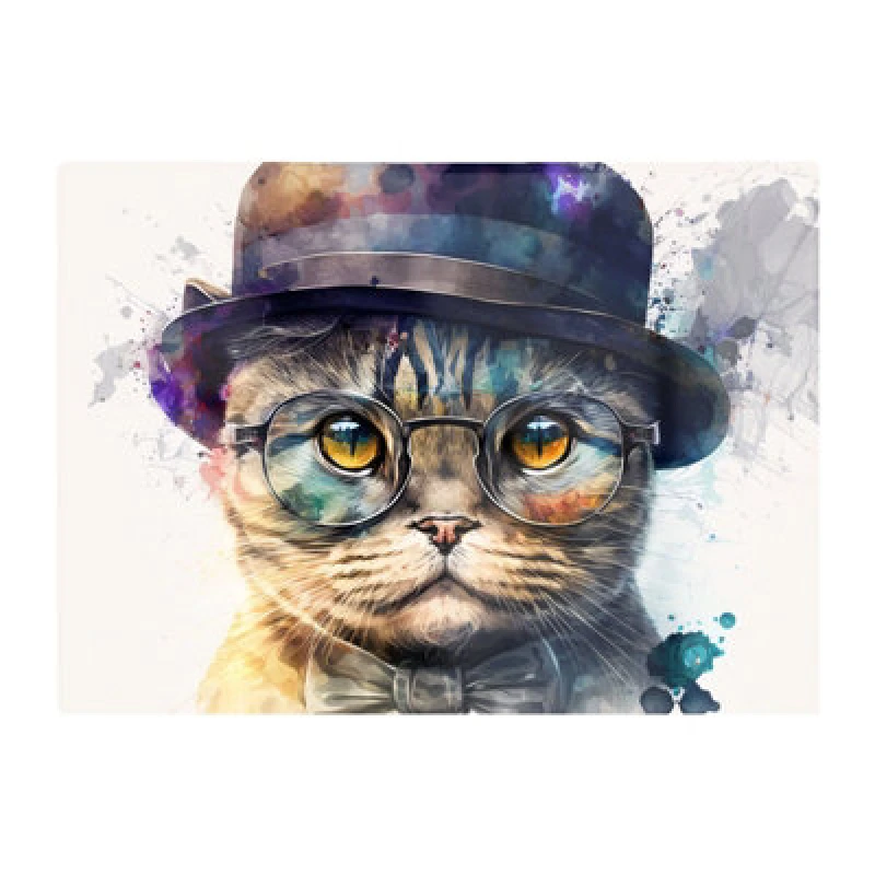 Image of Warren Reed Designer Scottish Fold Cat Splashart Chopping Board