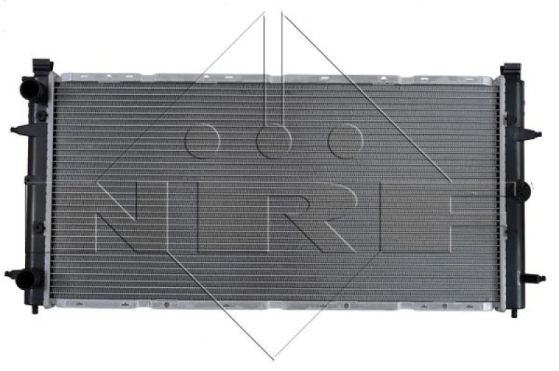 Image of NRF 509514 Engine radiator EASY FIT Brazed cooling fins, Aluminium, with mounting parts Aluminium Radiator,engine cooling (470)