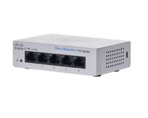 image of Cisco CBS110 Unmanaged L2 Fast Ethernet (10/100) Grey