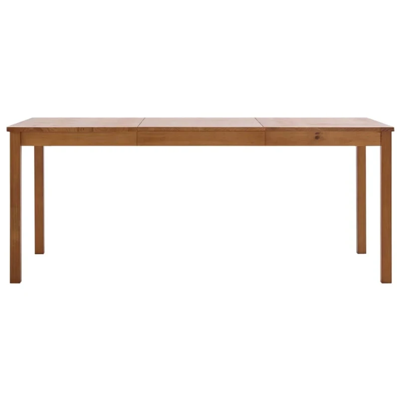 Image of vidaXL Dining Table Honey Brown Pinewood Kitchen Dining Room Home Furniture