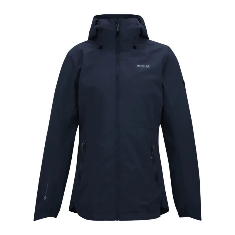Image of Womens waterproof jacket Regatta Hamara IV Bleu Female 40
