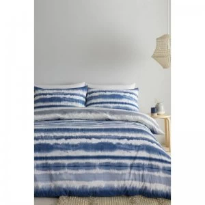 Image of Tie Dye Seersucker Reversible Duvet Set