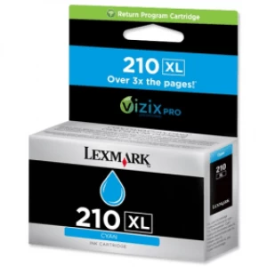 image of Lexmark 210XL Cyan Ink Cartridge