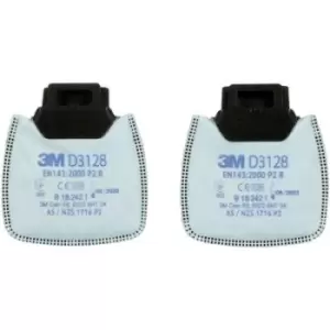 Image of 3M Secure Click particle filter P2 R with activated carbon D3128 2 pc(s)