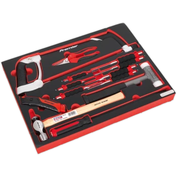 Image of Sealey 13 Piece Hacksaw, Hammer and Punch Set in Module Tray for AP24 Tool Chests