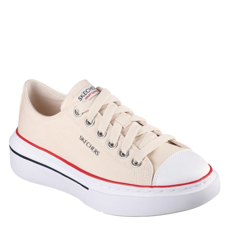 Image of Skechers Womens Cordova Low-Top Trainers Off White female 3 (36)