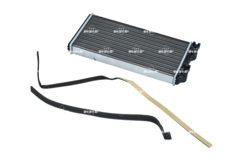 Image of NRF 54244 Heat Exchanger EASY FIT with fastening/mounting material Aluminium Heat Exchanger,interior heating (467)