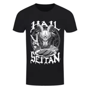 image of Grindstore Mens Hail Seitan T-Shirt (Large (40-42in)) (Black)