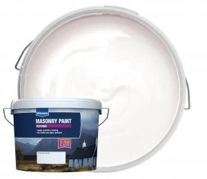 Image of Wickes Textured Masonry Paint - Brilliant White 15L