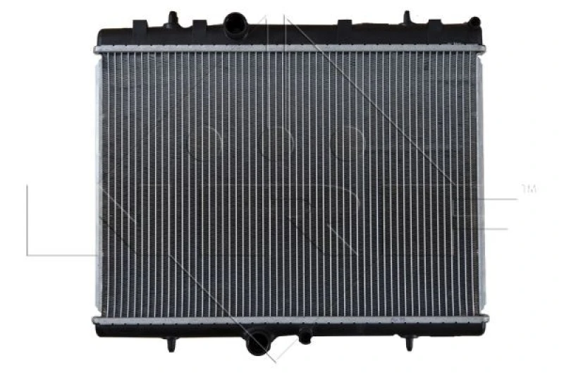 Image of NRF 58312 Engine radiator Brazed cooling fins, Aluminium, with mounting parts Aluminium Radiator,engine cooling (470)