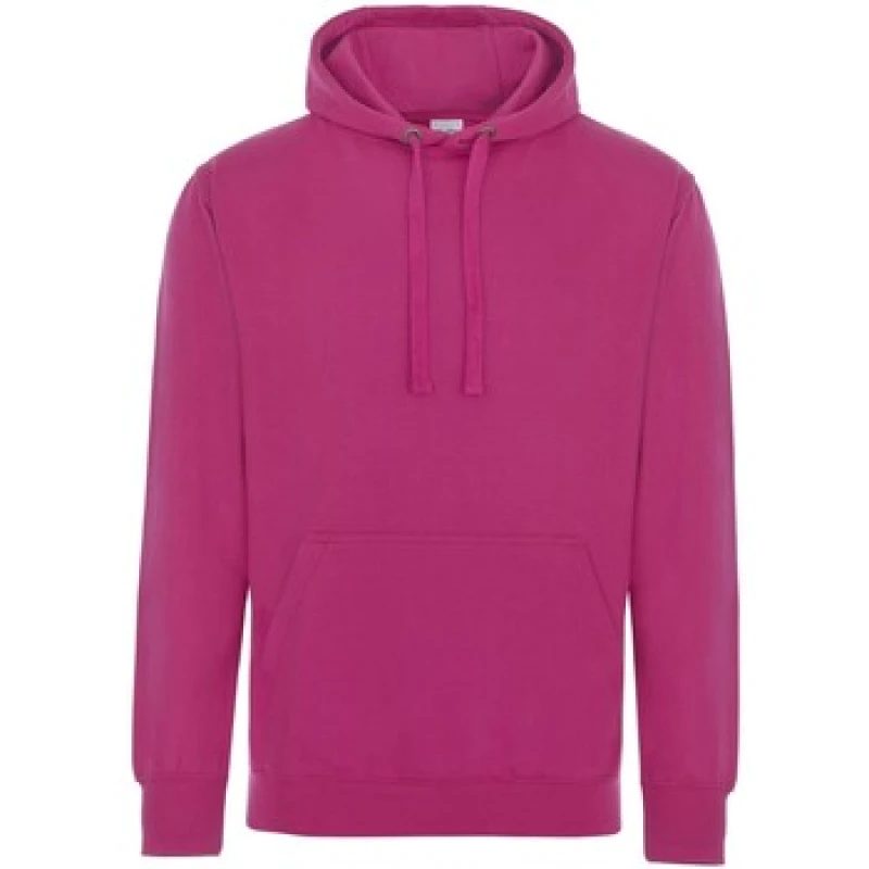 Image of AWDis AWDis Just Hoods Supersoft Hooded Sweatshirt Hoodie in Pink Size: X-Small Pink XS Unisex 5054752811518