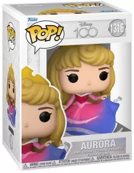 image of Sleeping Beauty Disney 100 - Aurora vinyl figure 1316 Funko Pop! multicolor