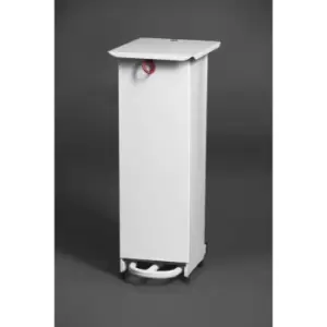 Image of White Sack Holder Waste Pedal Bins 20 Litre
