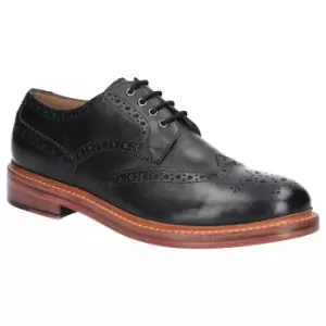 image of Cotswold Mens Quenington Leather Lace Up Brogue Oxford Shoes UK Size 9 (EU 43)