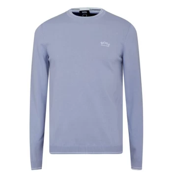 Image of Hugo Boss Athleisure Ritom S22 Crew Neck Jumper Open Blue Size S Men