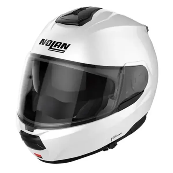 Image of Nolan N100-6 Special N-COM 015 Pure White Modular Helmet Size XXS