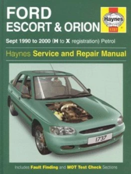 Image of Ford Escort and Orion Service and Repair Manual by John S Mead Hardback