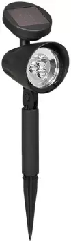 Image of LED Solar Powered Spotlight for Gardens - Pack of 2