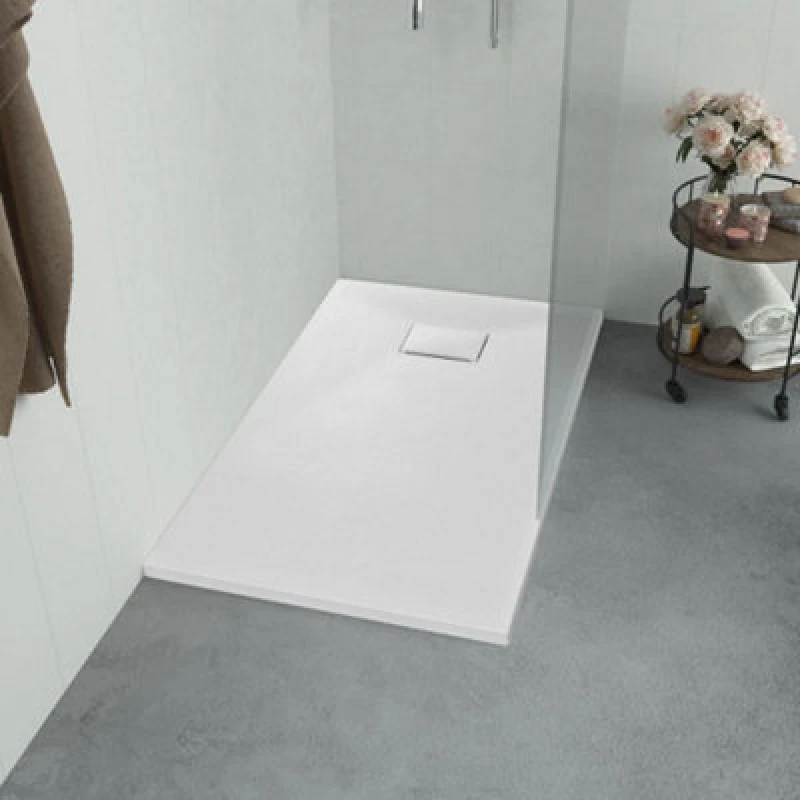 Image of Vidaxl Shower Base Tray Smc White 100X80 Cm
