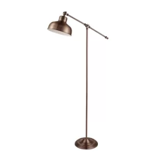 Image of Macbeth 1 Light Floor Lamp Copper, E27