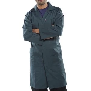 Image of Click Workwear Poly Cotton Warehouse Coat 34" Spruce Green Ref