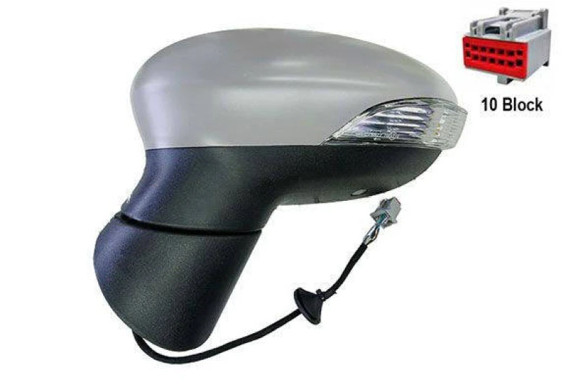 Image of ALKAR 6143362 Wing mirror Left, Electric, Aspherical, primed Outside Mirror (50)