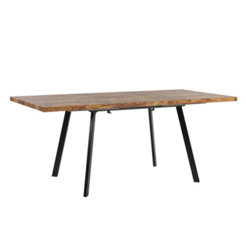 Image of Beliani Extending Dining Table Harlow Dark Brown 140/180 Cm 90 Cm