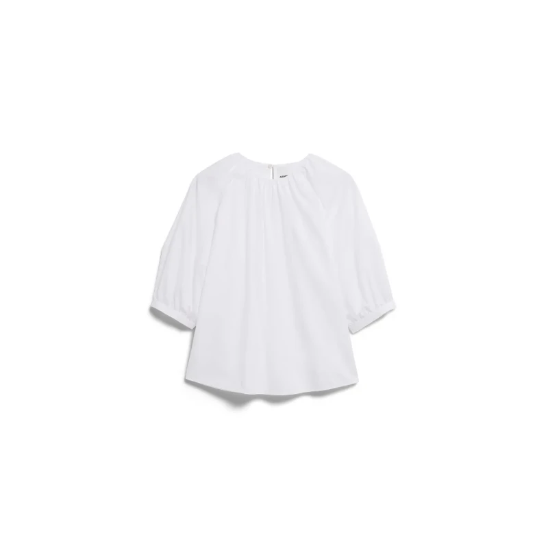 Image of ARMEDANGELS Womens blouse Armedangels Poplin Balloon Blanc Female L