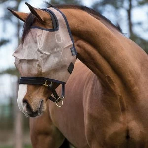Image of Mio Fly Mask with No Ears - Bronze/Navy