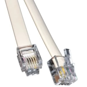 Image of RJ11 (M) to RJ11 (M) 10m White OEM Cable