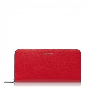 Karen Millen Abbey Ziparound Purse - LIPSTICK